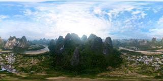 阳朔漓江九友画山 (2)_全景